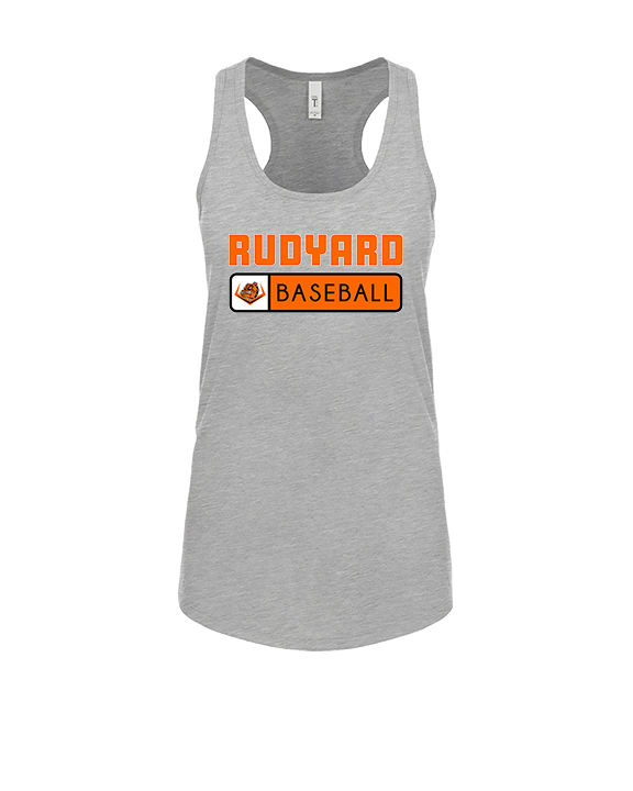 Rudyard HS Baseball Pennant - Womens Tank Top