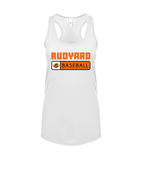 Rudyard HS Baseball Pennant - Womens Tank Top