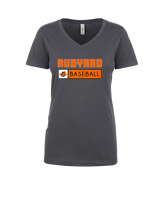 Rudyard HS Baseball Pennant - Womens Vneck