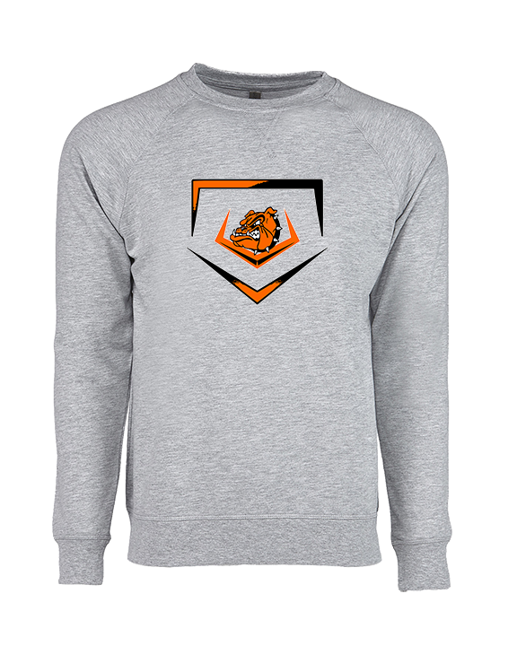 Rudyard HS Baseball Plate - Crewneck Sweatshirt