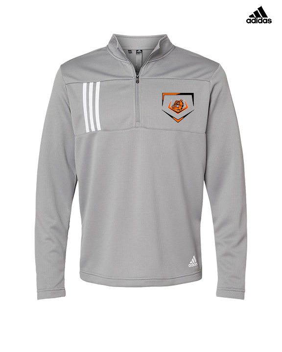 Rudyard HS Baseball Plate - Mens Adidas Quarter Zip
