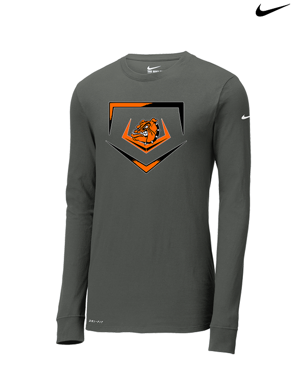 Rudyard HS Baseball Plate - Mens Nike Longsleeve