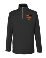 Rudyard HS Baseball Plate - Mens Quarter Zip