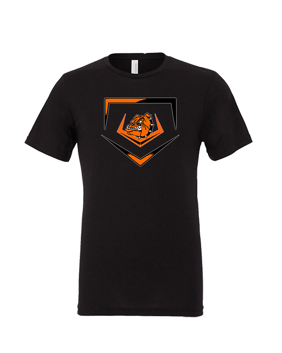 Rudyard HS Baseball Plate - Tri-Blend Shirt