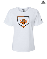 Rudyard HS Baseball Plate - Womens Adidas Performance Shirt