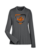 Rudyard HS Baseball Plate - Womens Performance Longsleeve