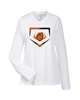 Rudyard HS Baseball Plate - Womens Performance Longsleeve