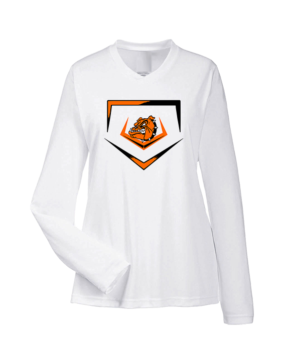 Rudyard HS Baseball Plate - Womens Performance Longsleeve