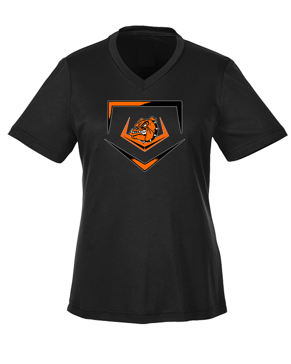 Rudyard HS Baseball Plate - Womens Performance Shirt