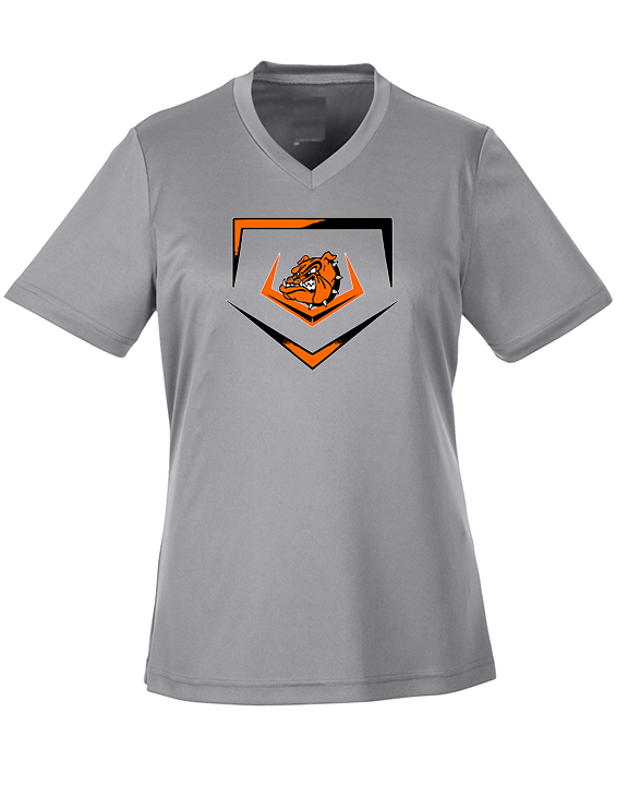 Rudyard HS Baseball Plate - Womens Performance Shirt