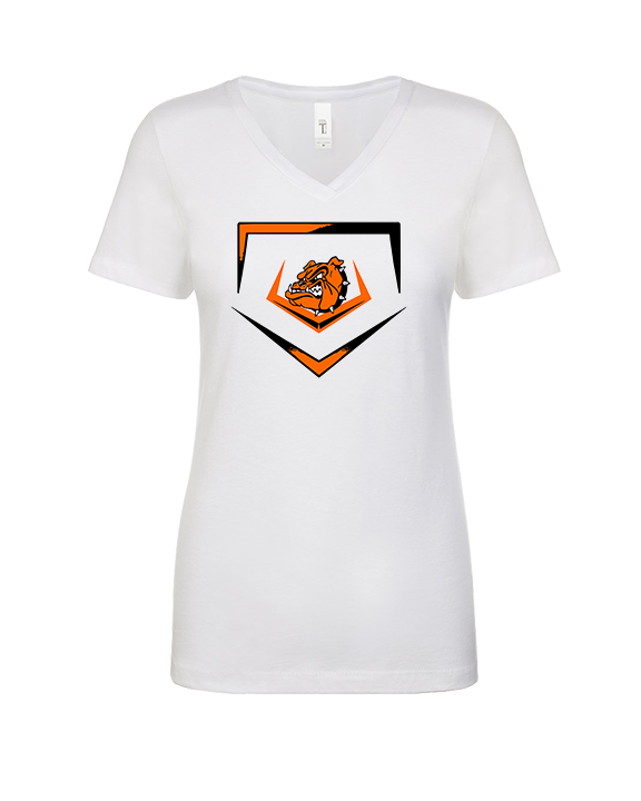 Rudyard HS Baseball Plate - Womens Vneck