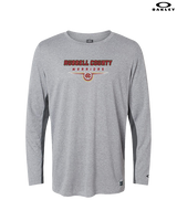 Russell County HS Wrestling Design - Mens Oakley Longsleeve