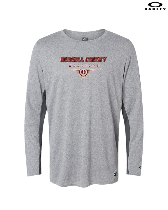 Russell County HS Wrestling Design - Mens Oakley Longsleeve