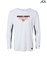 Russell County HS Wrestling Design - Mens Oakley Longsleeve