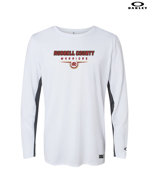 Russell County HS Wrestling Design - Mens Oakley Longsleeve