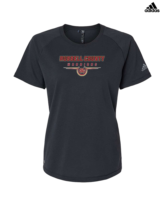 Russell County HS Wrestling Design - Womens Adidas Performance Shirt