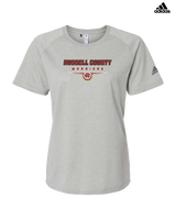 Russell County HS Wrestling Design - Womens Adidas Performance Shirt