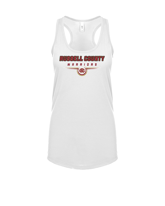 Russell County HS Wrestling Design - Womens Tank Top