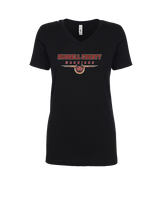 Russell County HS Wrestling Design - Womens V-Neck