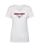 Russell County HS Wrestling Design - Womens V-Neck