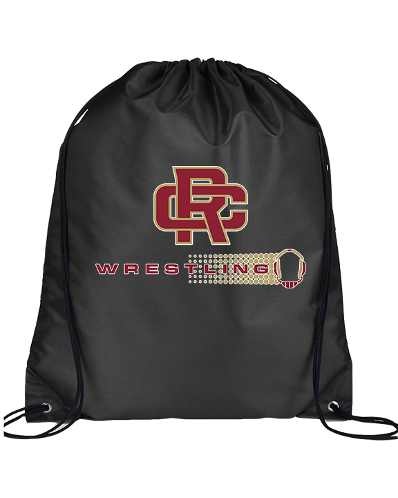 Russell County HS Wrestling Dots - Drawstring Bag