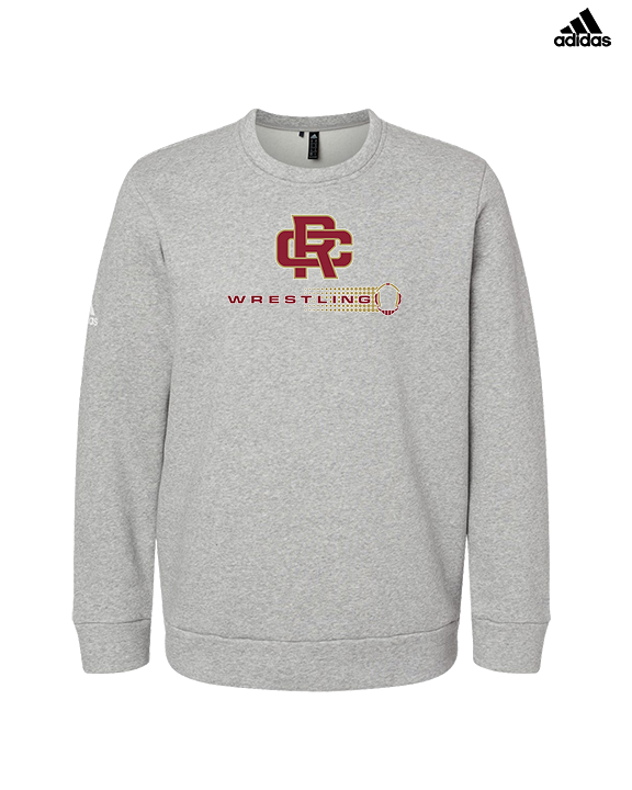 Russell County HS Wrestling Dots - Mens Adidas Crewneck