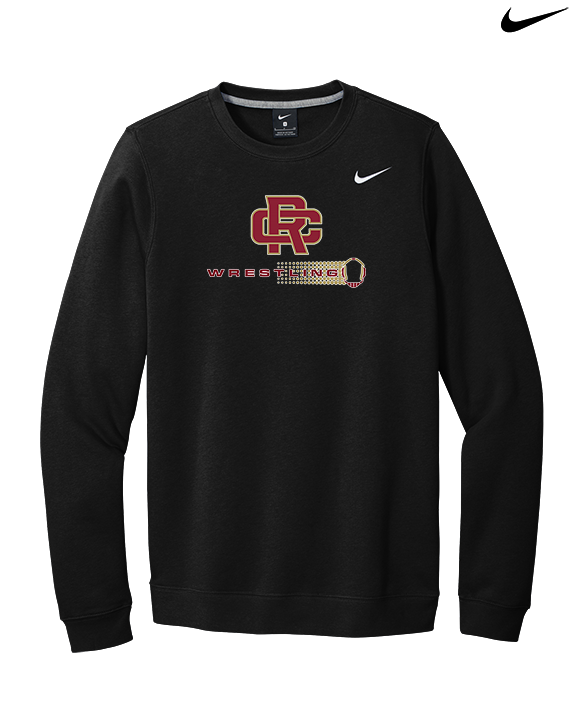 Russell County HS Wrestling Dots - Mens Nike Crewneck