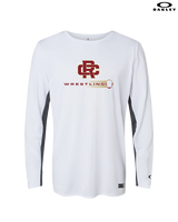 Russell County HS Wrestling Dots - Mens Oakley Longsleeve