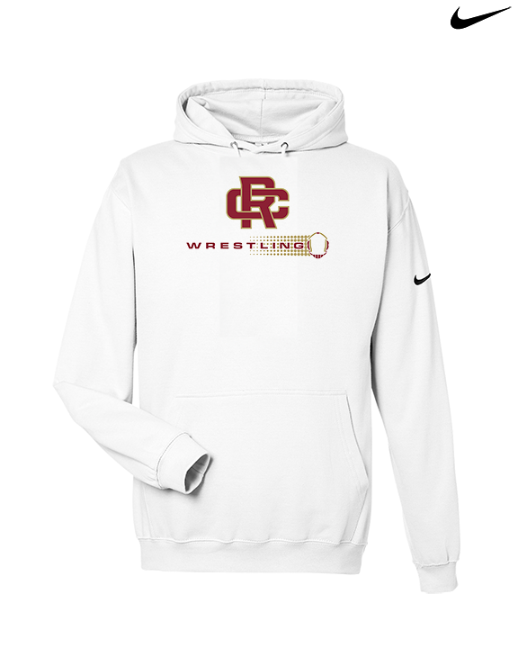 Russell County HS Wrestling Dots - Nike Club Fleece Hoodie