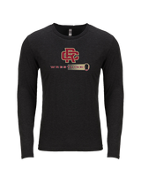 Russell County HS Wrestling Dots - Tri-Blend Long Sleeve
