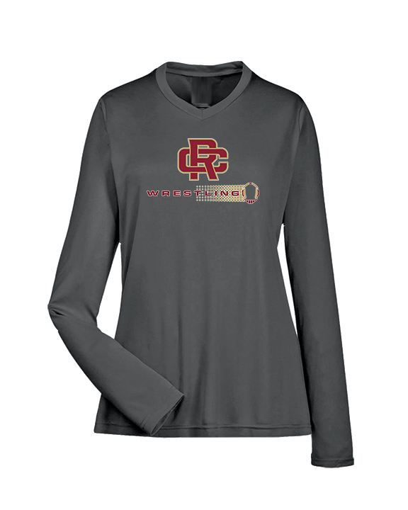 Russell County HS Wrestling Dots - Womens Performance Longsleeve