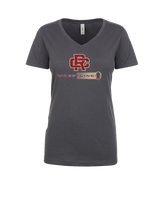 Russell County HS Wrestling Dots - Womens Vneck