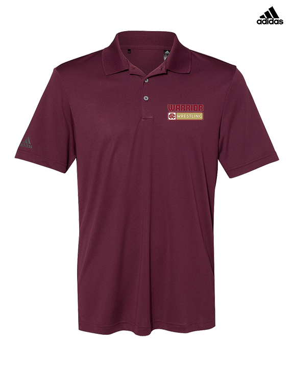 Russell County HS Wrestling Pennant - Mens Adidas Polo