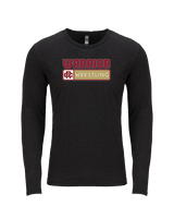 Russell County HS Wrestling Pennant - Tri-Blend Long Sleeve