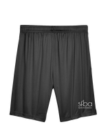SFBA Sports Performance White - Mens Training Shorts with Pockets