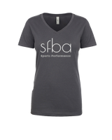 SFBA Sports Performance White - Womens Vneck