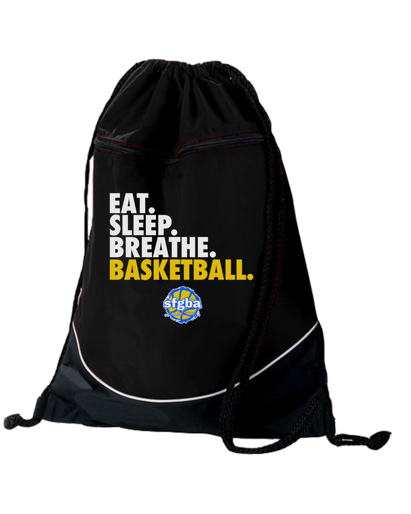 SFGBA Eat Sleep Breathe - Drawstring Bag