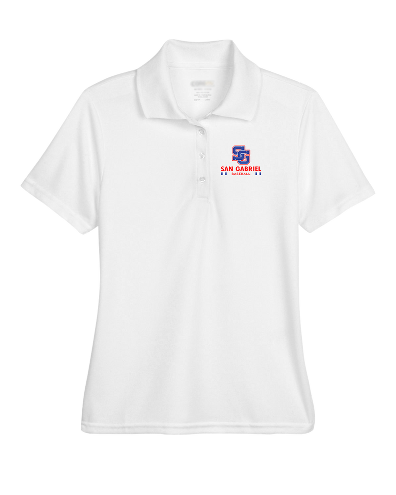 San Gabriel HS Baseball Stacked - Womens Polo