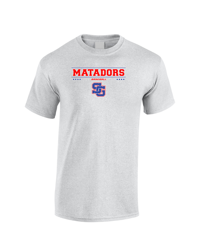San Gabriel HS Baseball Border - Cotton T-Shirt