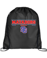 San Gabriel HS Baseball Border - Drawstring Bag