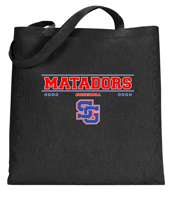 San Gabriel HS Baseball Border - Tote Bag