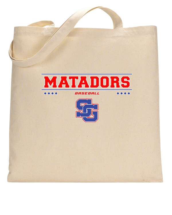 San Gabriel HS Baseball Border - Tote Bag