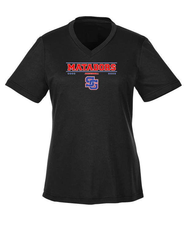 San Gabriel HS Baseball Border - Womens Performance Shirt