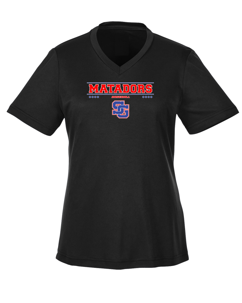 San Gabriel HS Baseball Border - Womens Performance Shirt