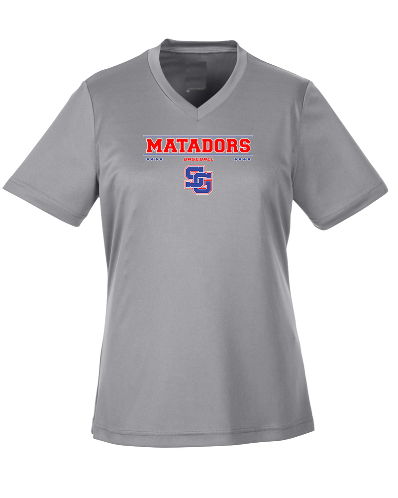 San Gabriel HS Baseball Border - Womens Performance Shirt