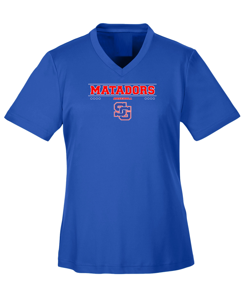 San Gabriel HS Baseball Border - Womens Performance Shirt