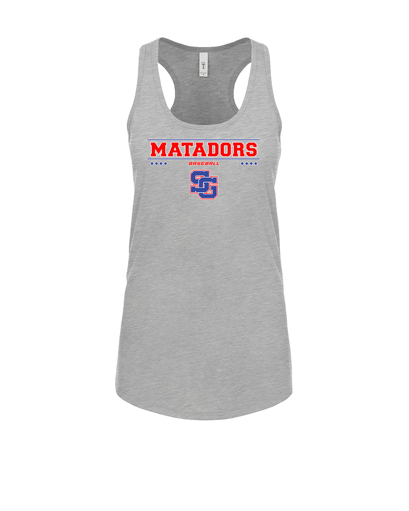 San Gabriel HS Baseball Border - Womens Tank Top