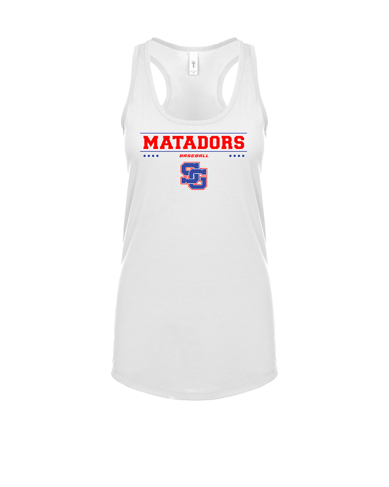 San Gabriel HS Baseball Border - Womens Tank Top