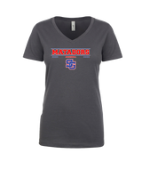 San Gabriel HS Baseball Border - Womens V-Neck