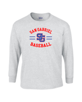 San Gabriel HS Baseball Curve - Mens Basic Cotton Long Sleeve
